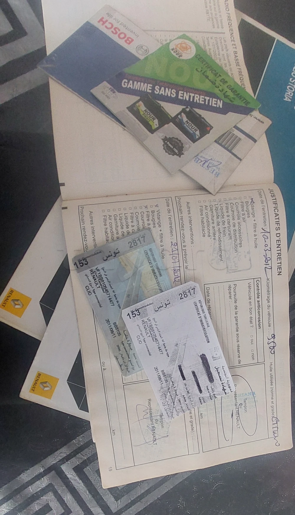 Carte voiture Renault Clio