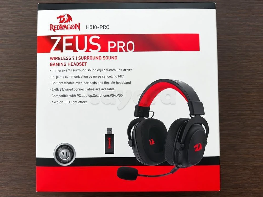 Casque Gamer Redragon Zeus Pro H510-PRO Wireless 7.1