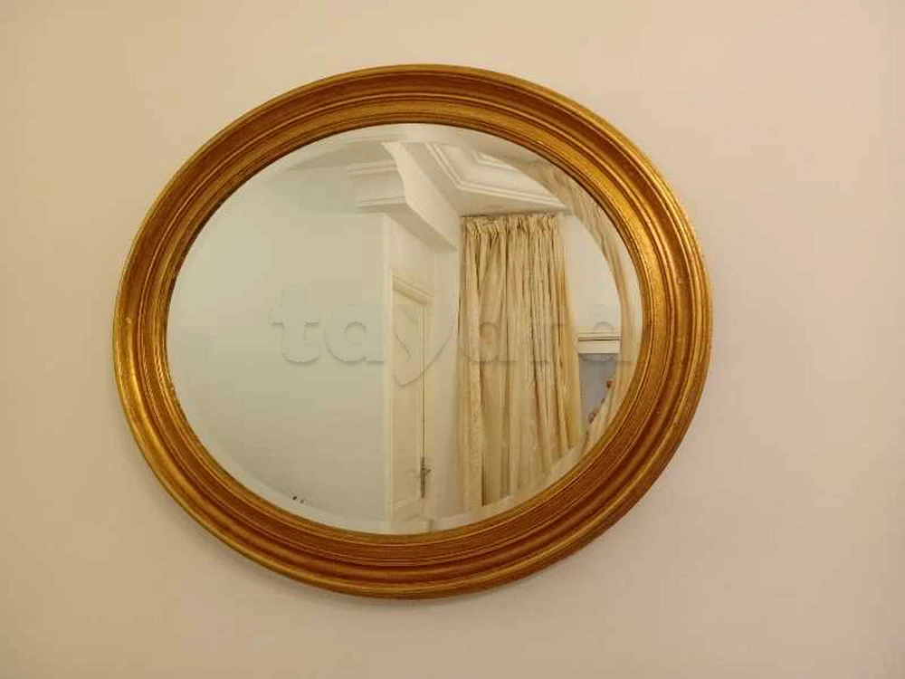 miroir biseautè en feuille d'or