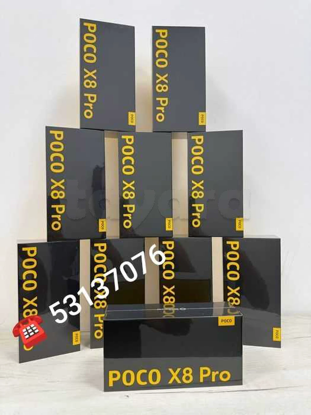 Poco X8 pro 5G Cacheté paquet fermé #Validé✔️
➖8/256 =1150 dt
➖ 12/512 =1330 dt
-Couleur :Noir/Blanc /Vert 
➡️Vente en ligne ☎️:53137076 dispo Tunis centre ville/Ariana
🚛Livraison sur tout la Tunisie 🚚🇹🇳
🔴Echange : Non🔴 _____________