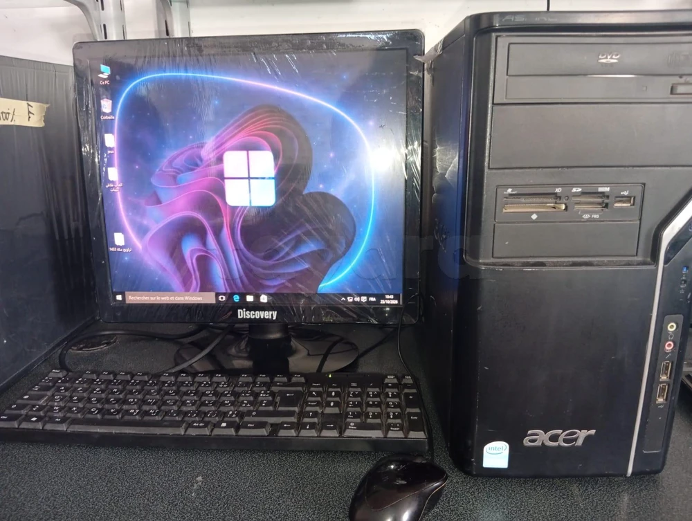 PC Fixe Acer Complet / Intel Core 2 Duo E4600 / 2 Go RAM / Écran + Clavier + Souris