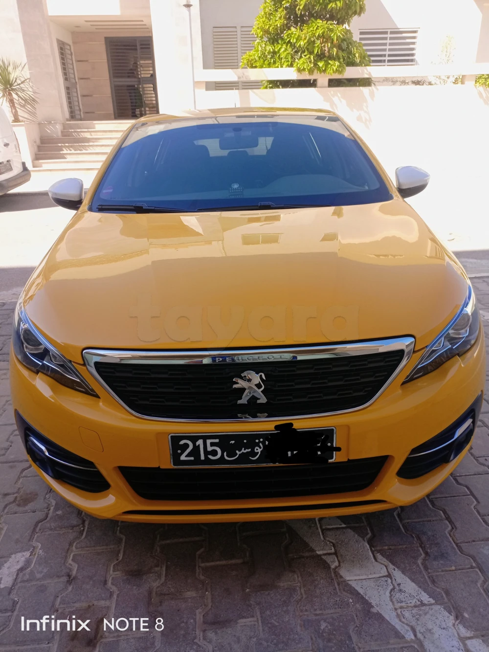 Carte voiture Peugeot 308