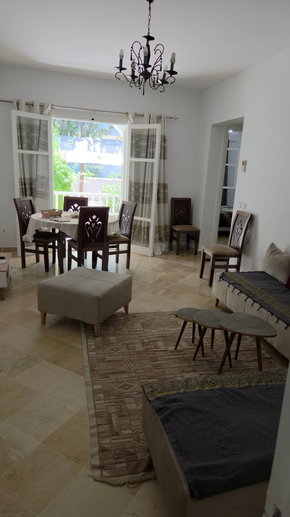 Appartement meublé au RDC S+2 à Yasmine Hammamet 🌟