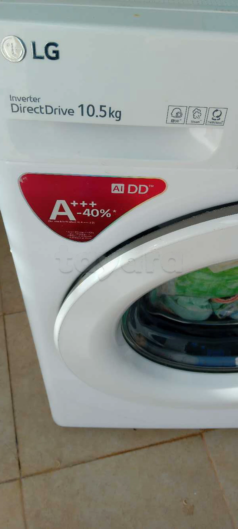 machine à laver lg 10,5kg direct drive digital inverter neuf