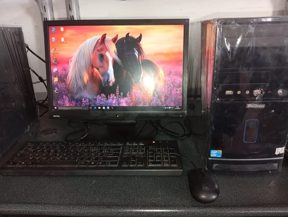 PC Bureau Complet / Intel Core i3 / 4 Go RAM / Windows 10 Pro / Écran BenQ