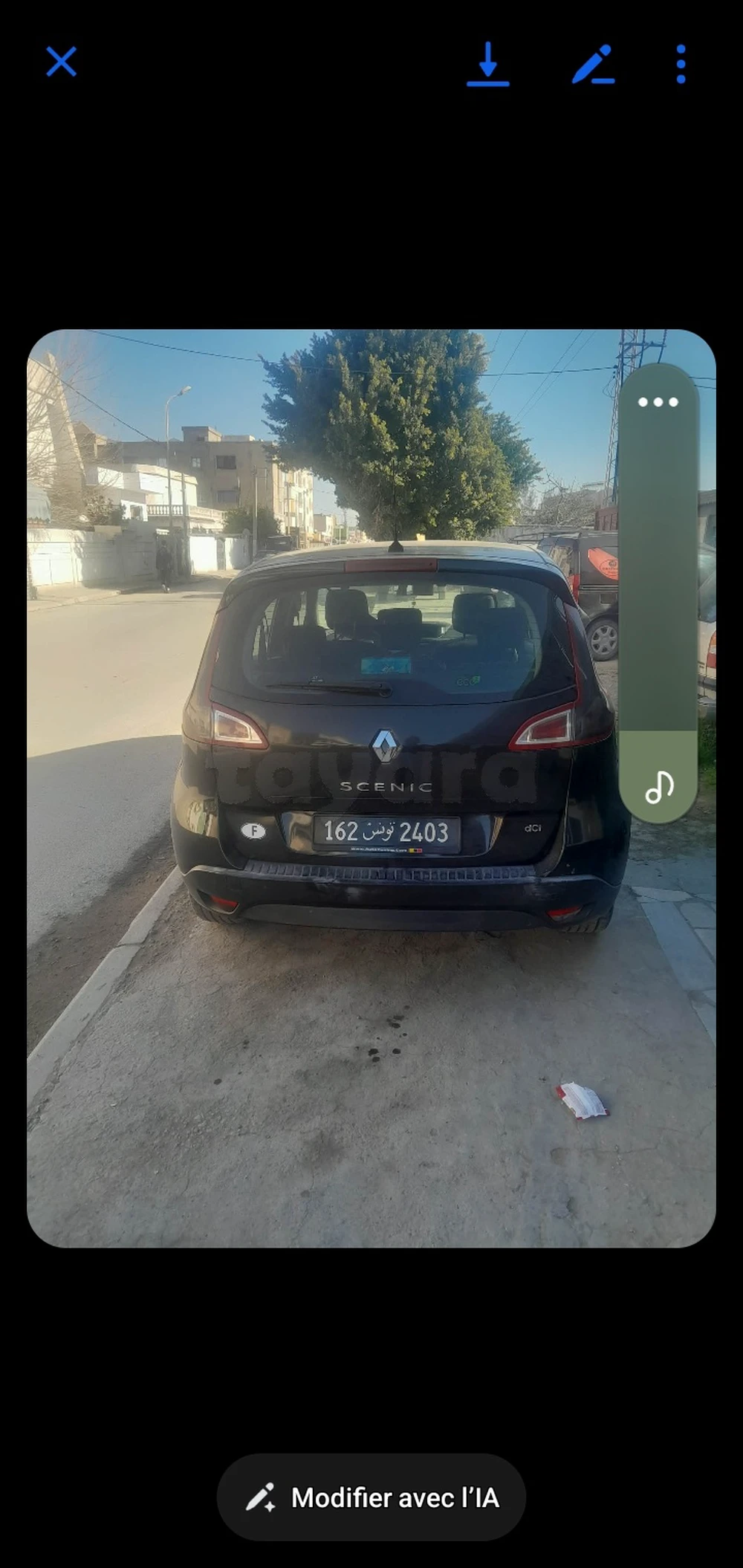 Carte voiture Renault Scenic