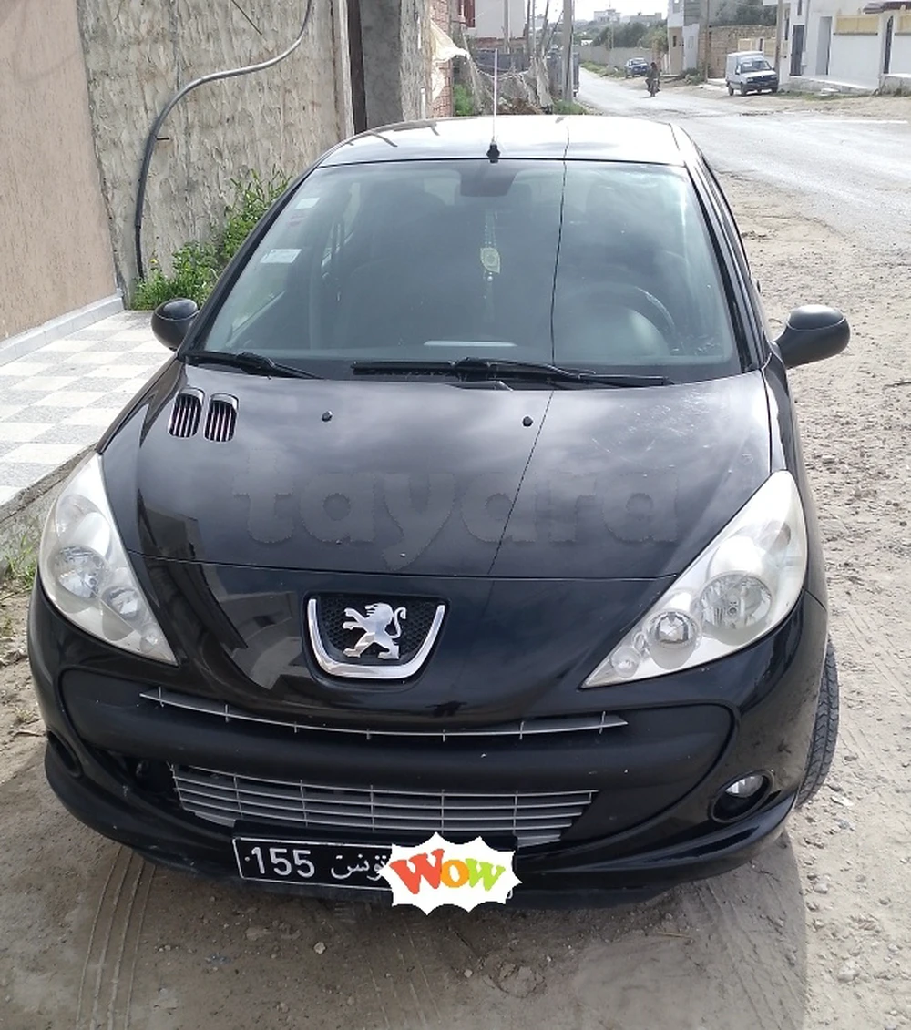 Carte voiture Peugeot 206