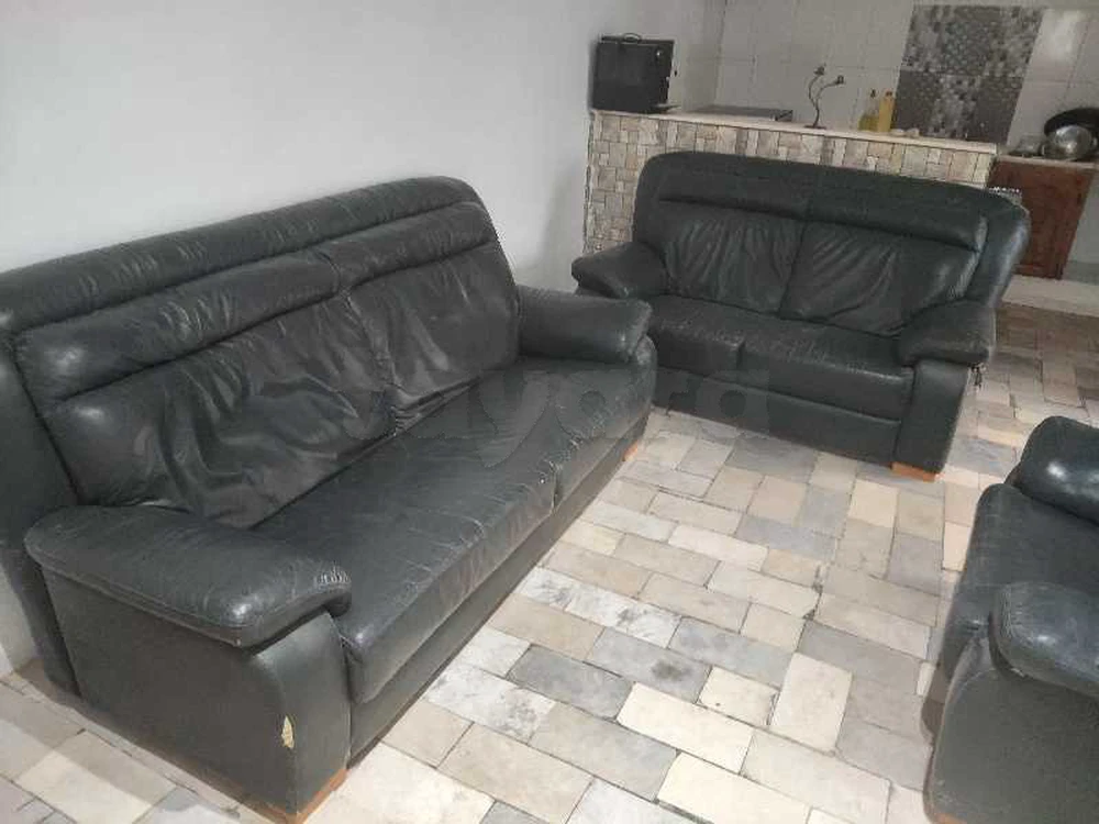 Salon vrai cuir à vendre