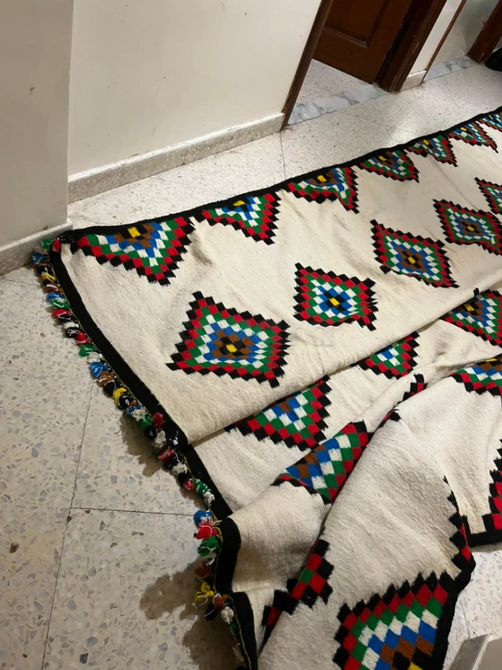 Magnifique Mergoum / Klim traditionnel fait main – Excellent état