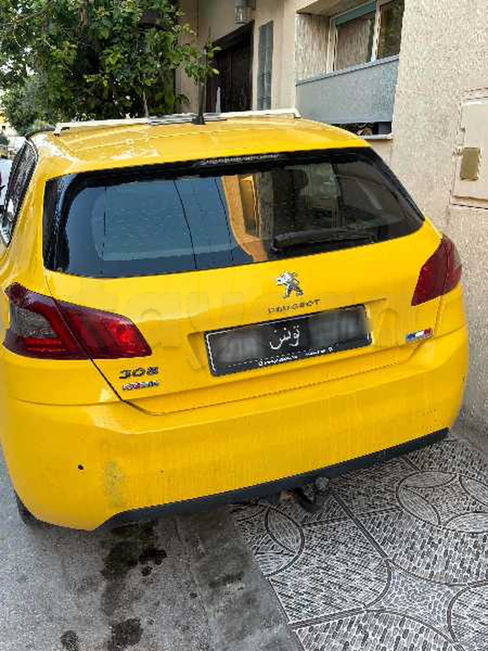 Carte voiture Peugeot 308