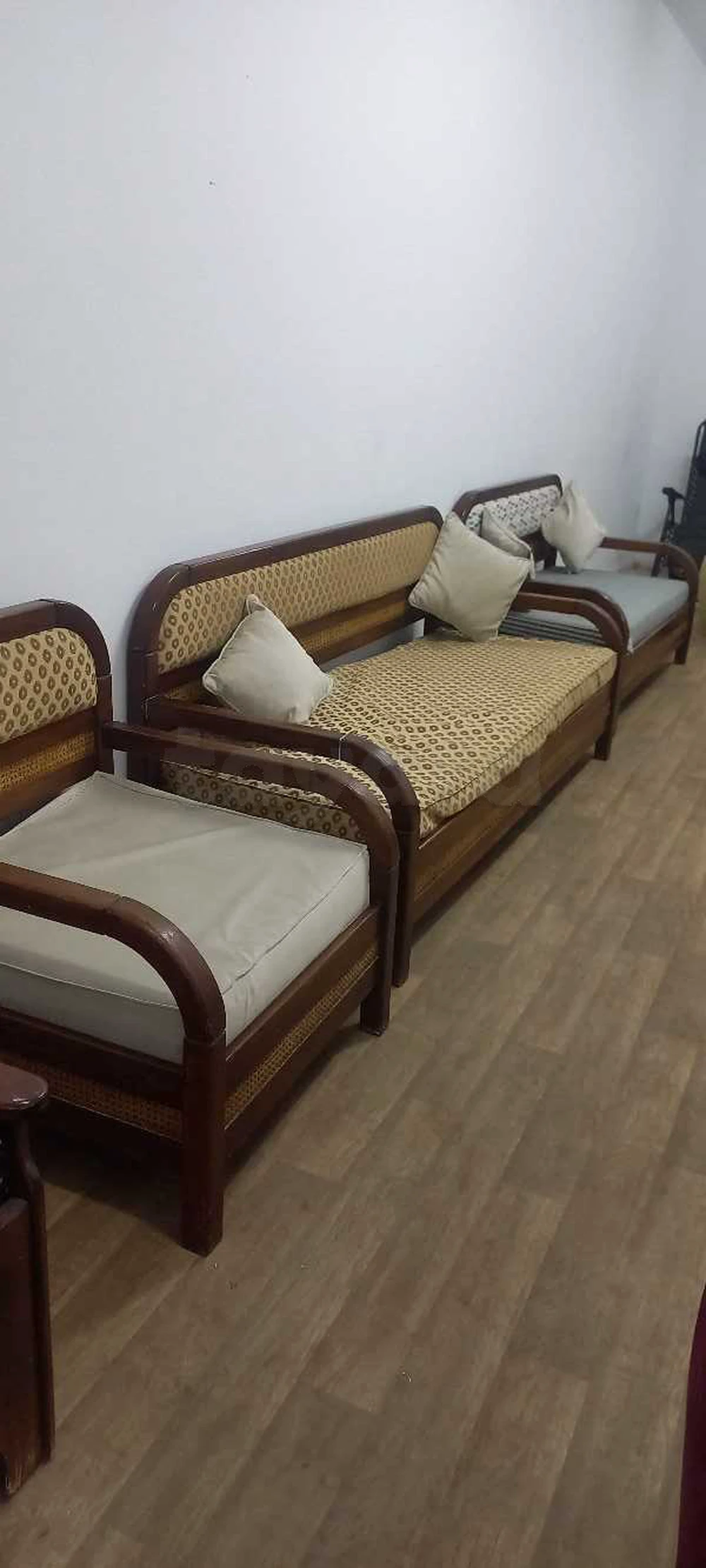 salon bois blinz avec matelas
