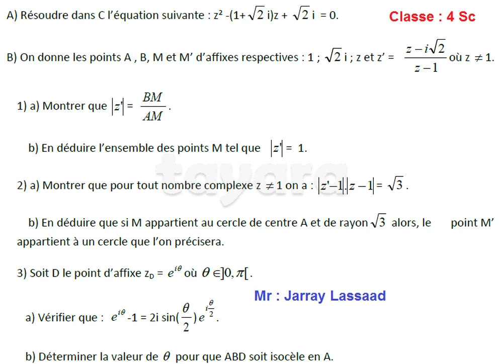 Etude math