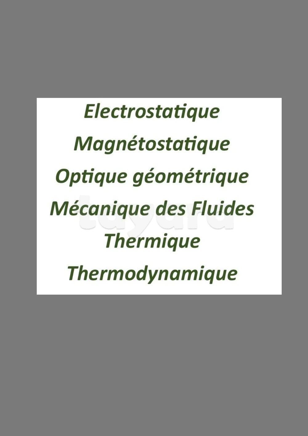 Cours particuliers physique niveau universitaire