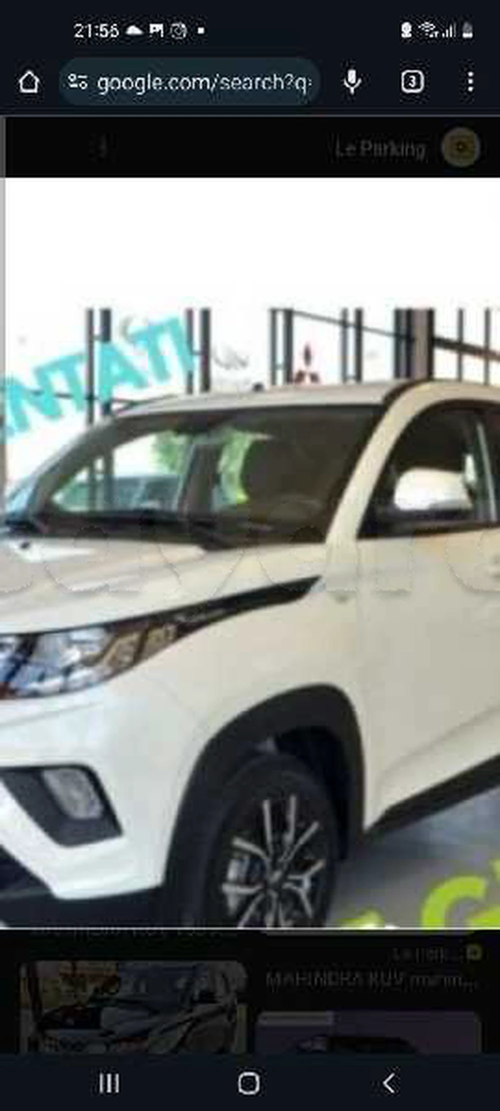 Carte voiture Mahindra Hover