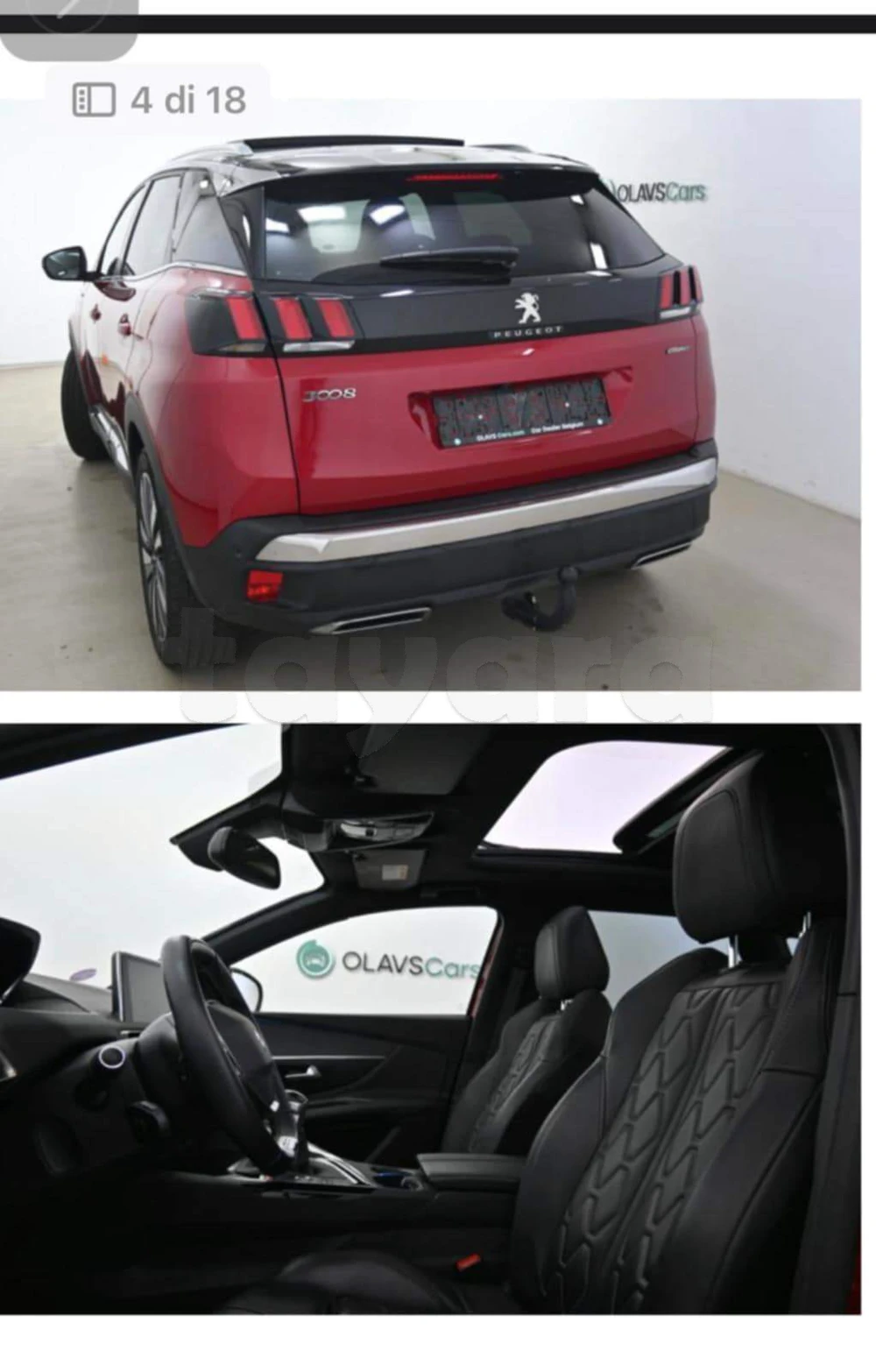 Carte voiture Peugeot 3008