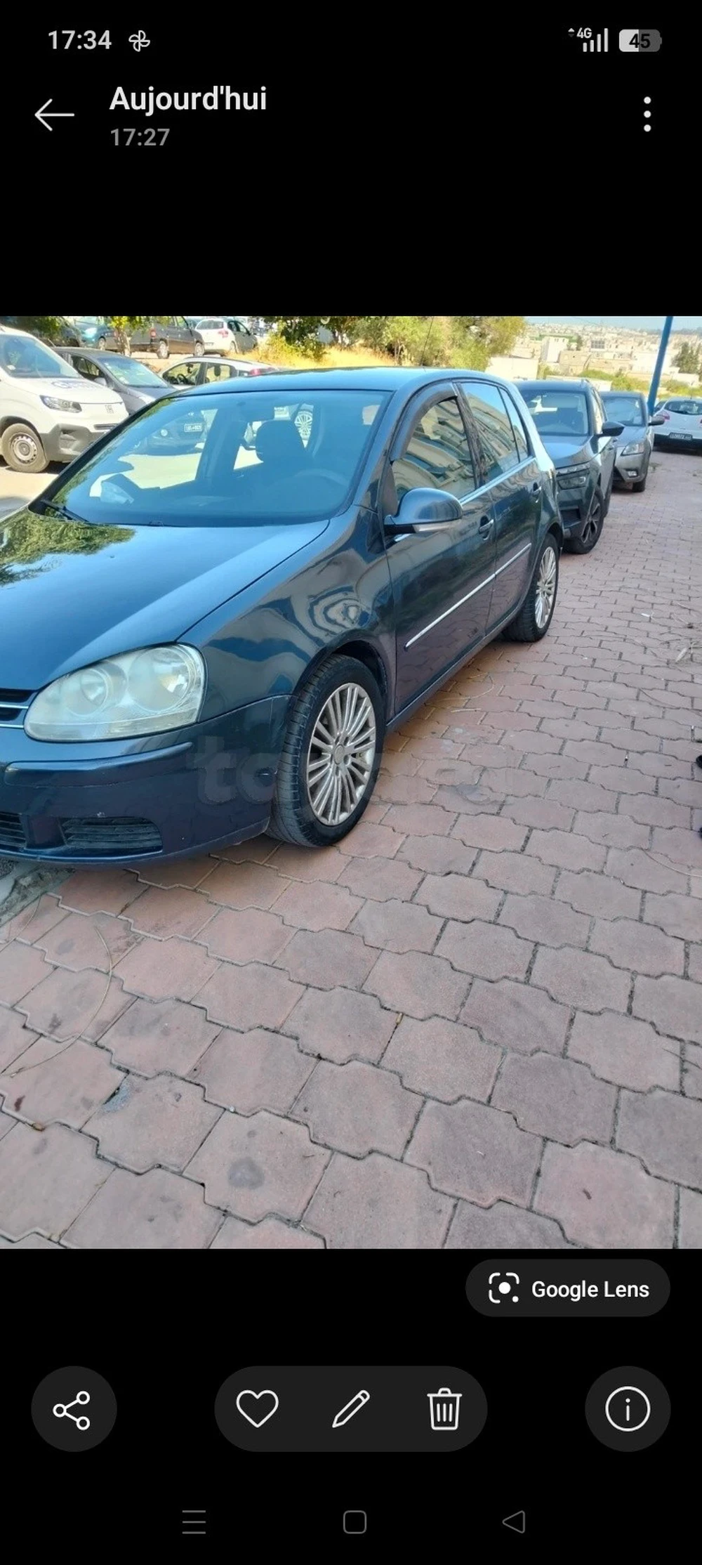 Carte voiture Volkswagen Golf