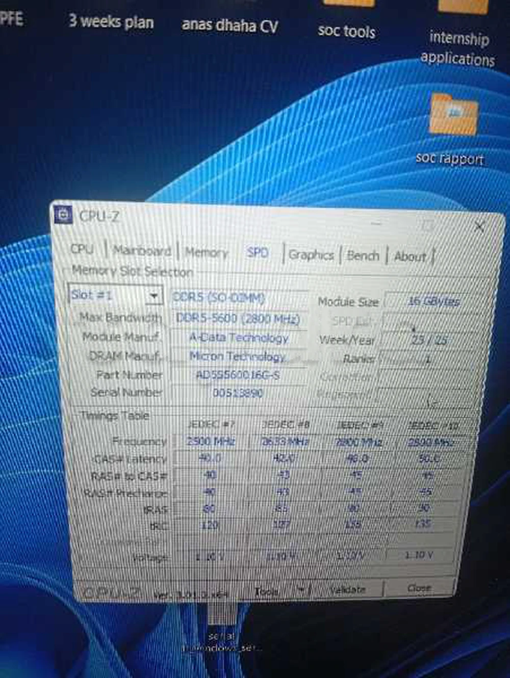 RAM 16 Go DDR5