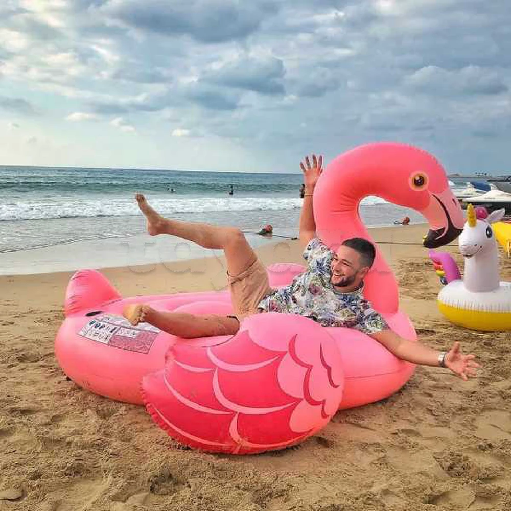 🔥Bouée Gonflable géante flamant rose, canard, piscine / plage / festival