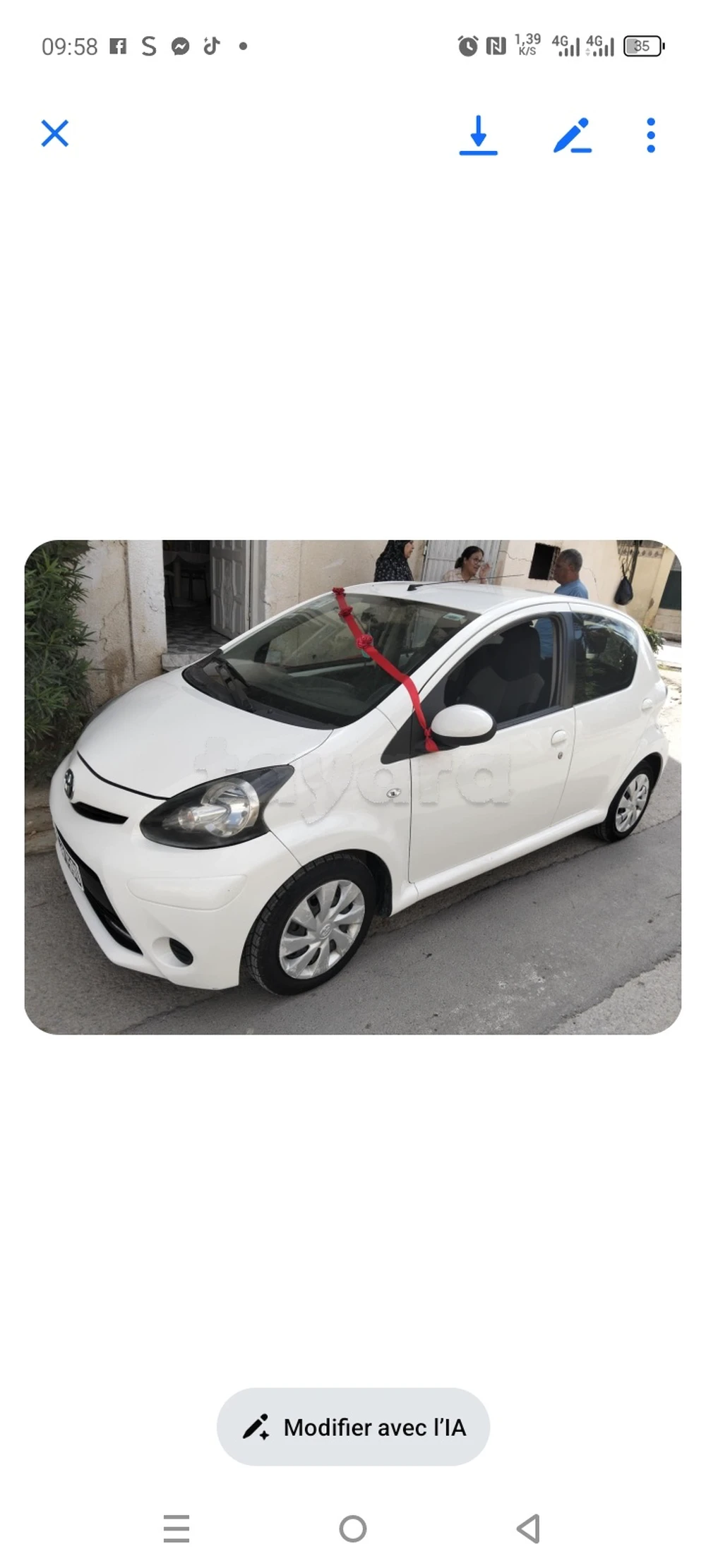 Carte voiture Toyota Aygo