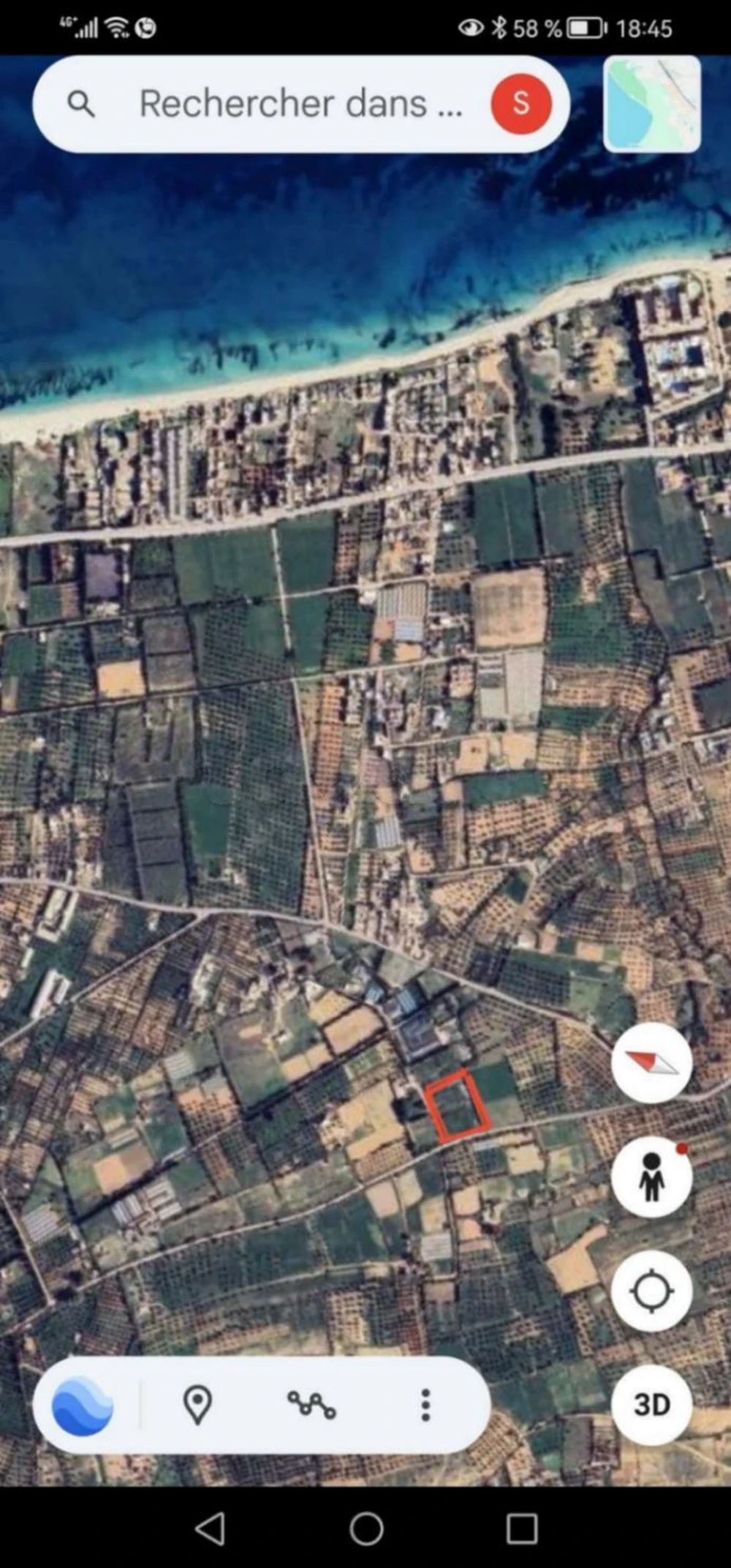 Beau Terrain dans une zone demandée à Chatt-Mariem