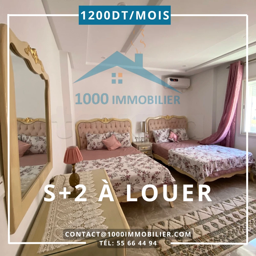 S+2 Meublé à louer Kantaoui Sousse
