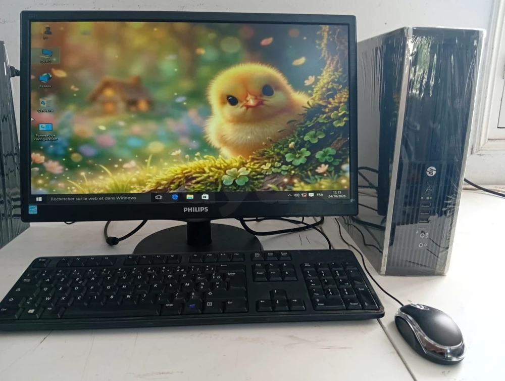 PC HP i3 3rd Gen – 8GB RAM – Écran + Clavier & Souris