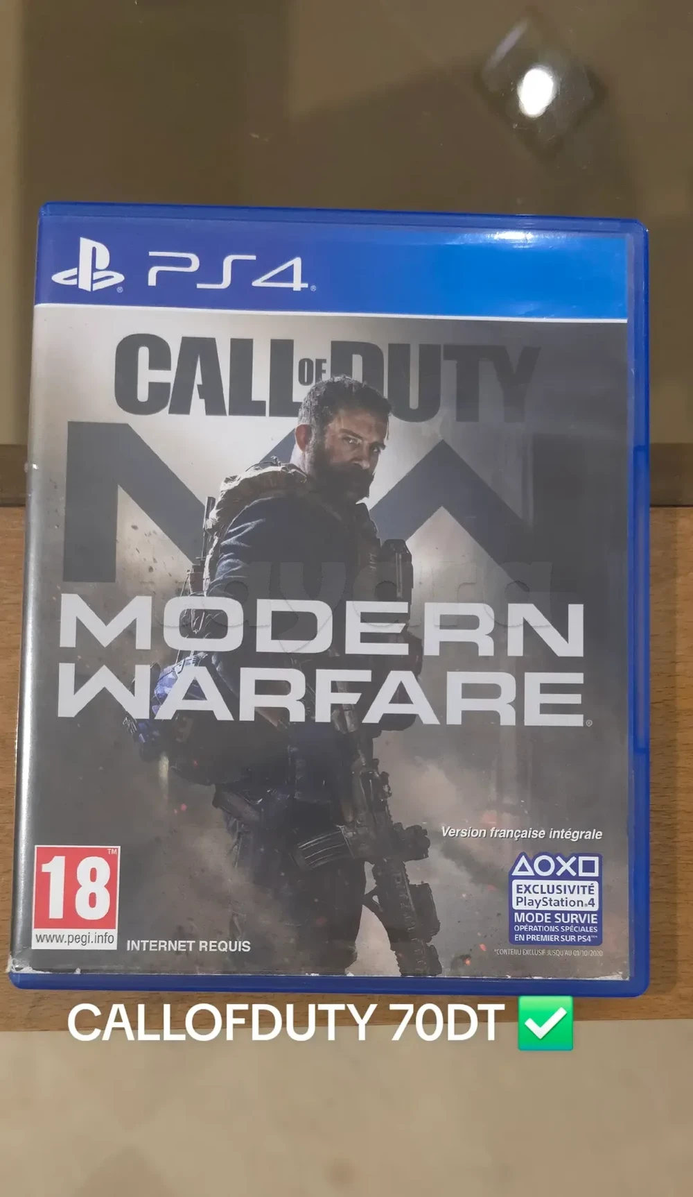 Call of duty modern warfare jeux et boite très bon état occasion original 70dt