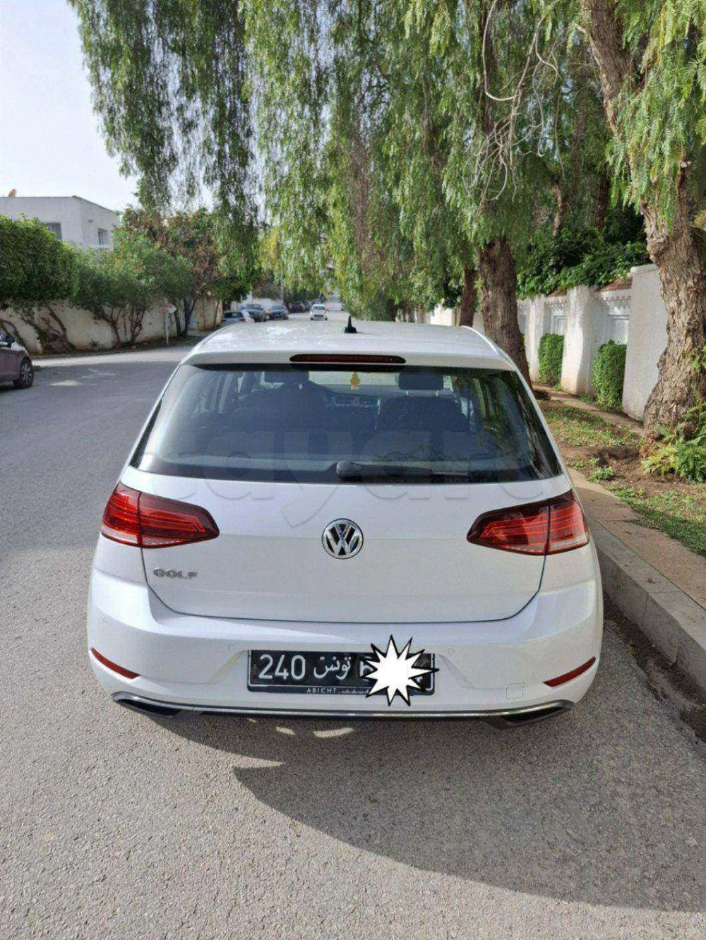 Carte voiture Volkswagen Golf 7