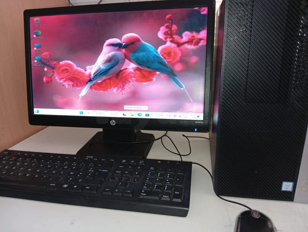 Ordinateur de Bureau HP (Core i3 8th Gen / 8 Go RAM / Écran + Clavier + Souris)