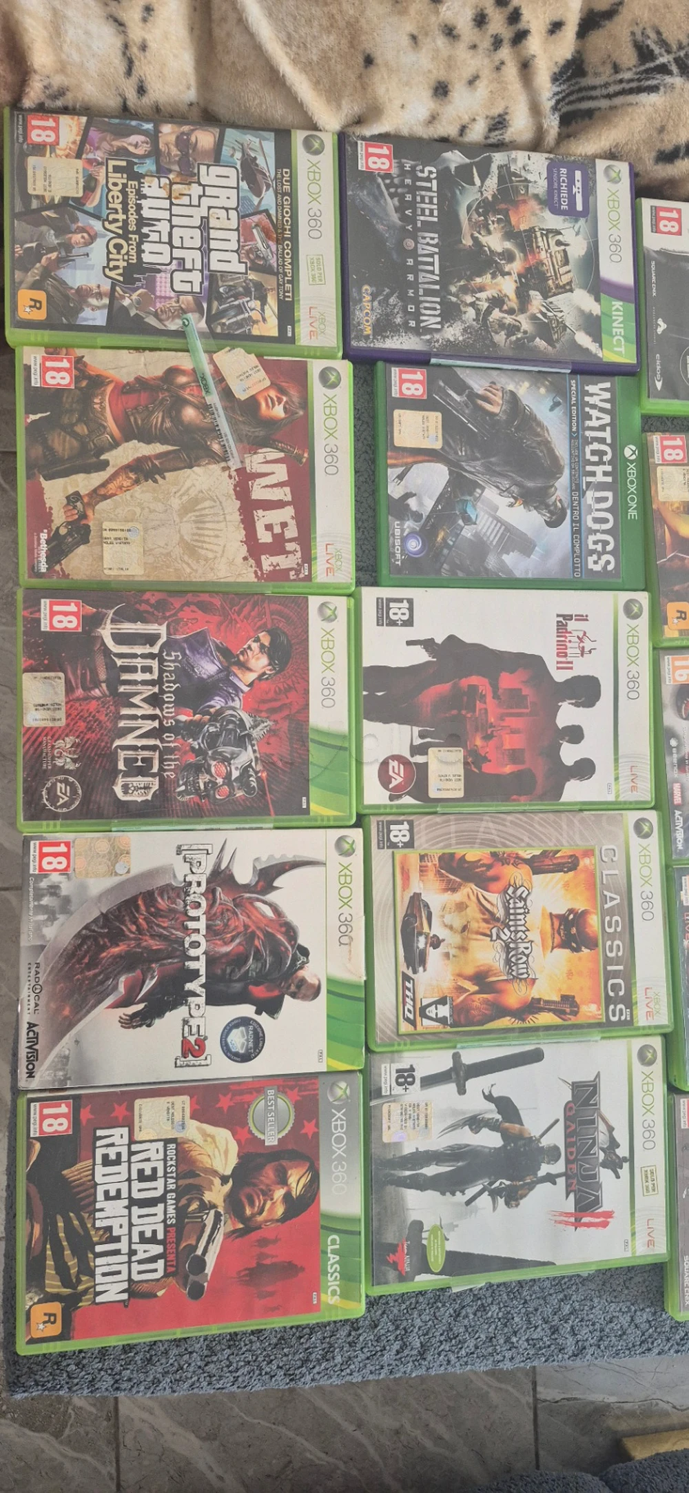 Jeux cd xbox 360
