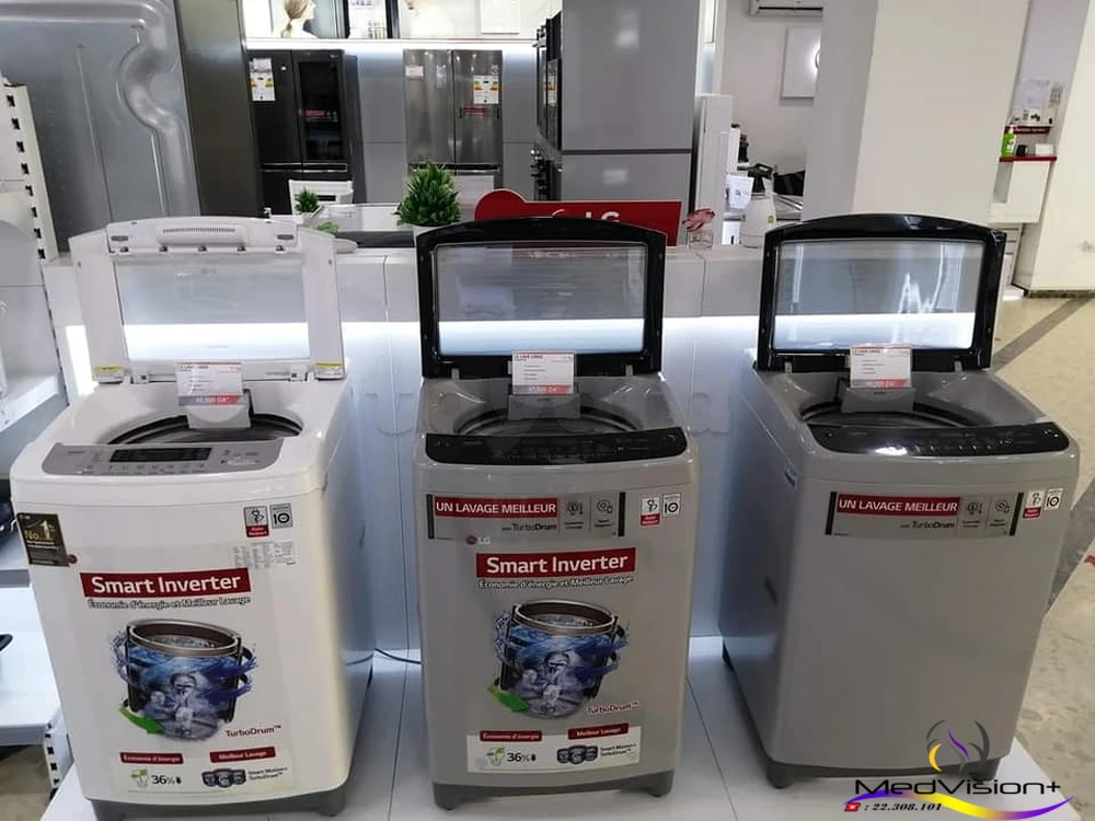 👉Machine à laver LG 12,,13 et 18KG -SMART inverter-