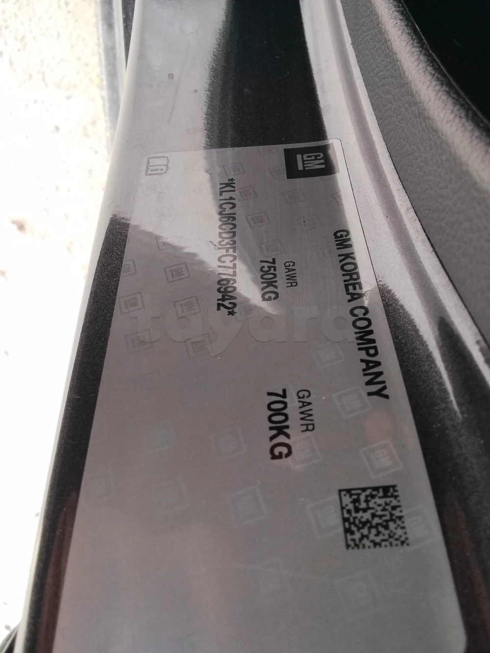 Carte voiture Chevrolet Spark