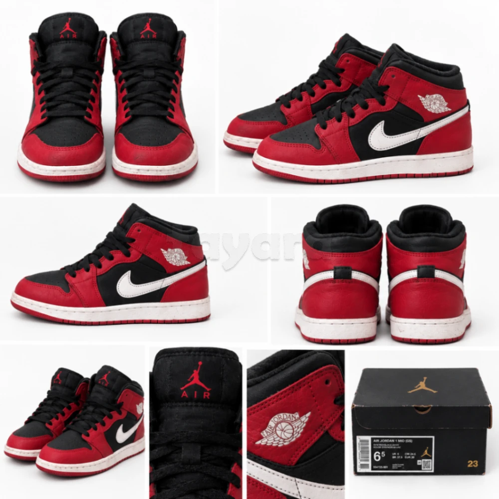 Basket Nike Air Jordan 1 Mid (GS)
