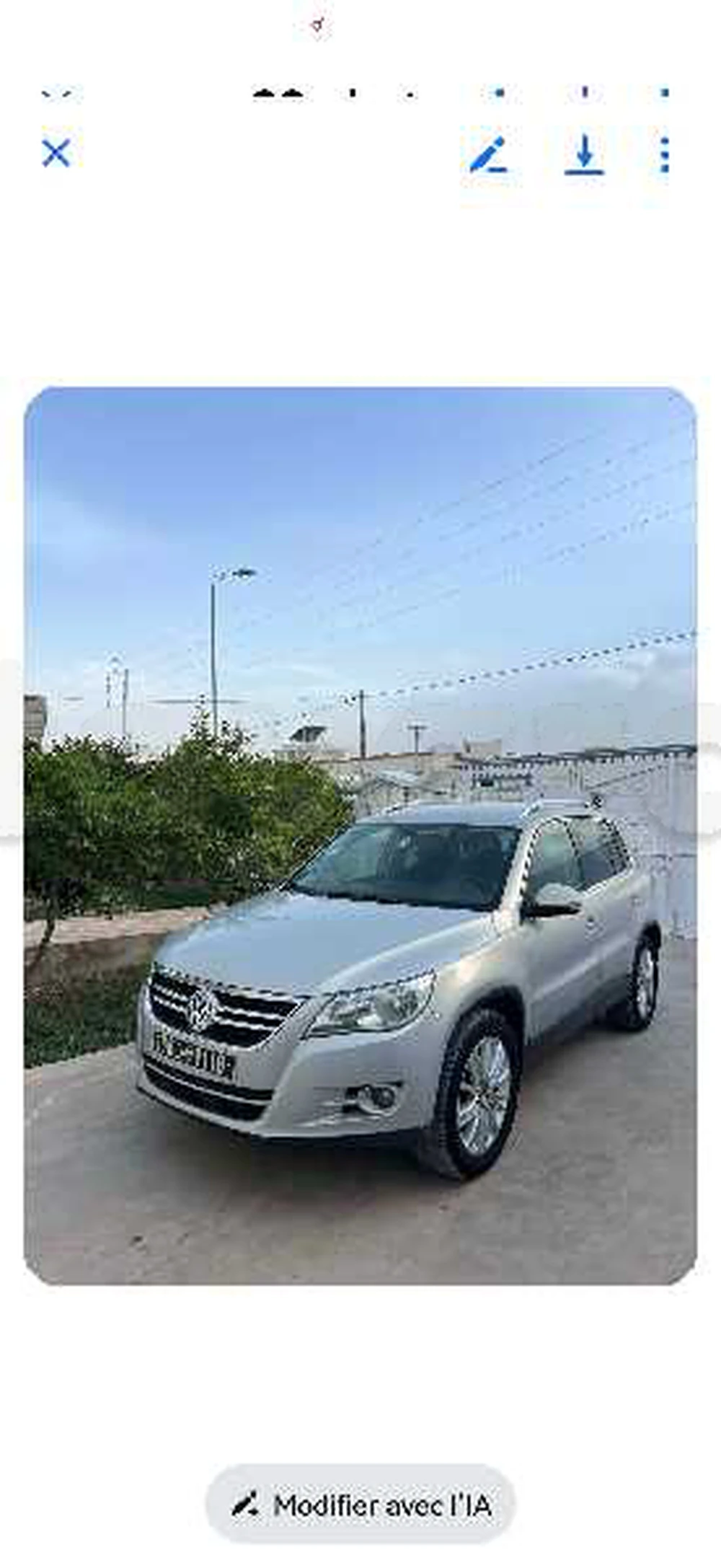 Carte voiture Volkswagen Tiguan