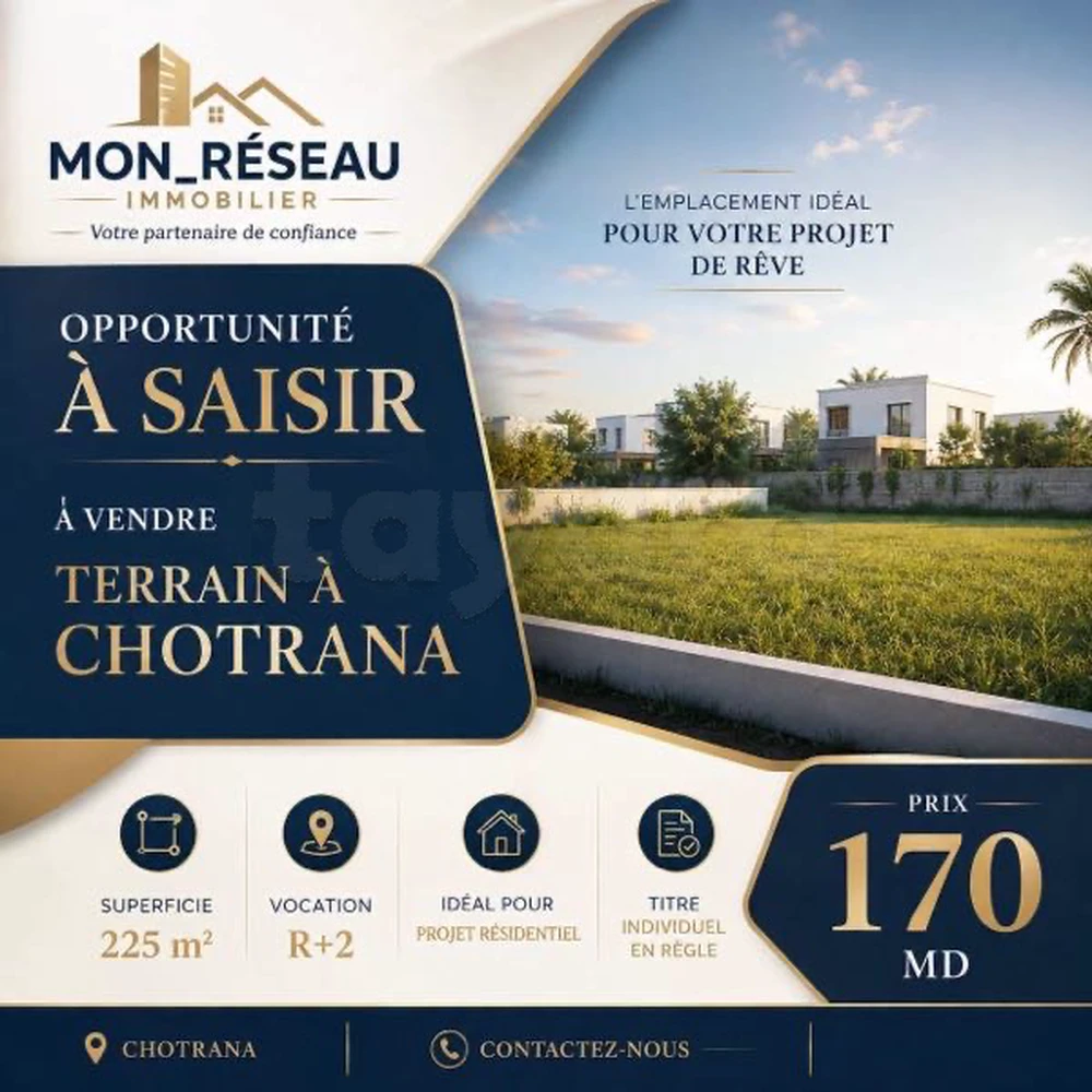 📍CHOTRANA – TERRAIN À VENDRE | OPPORTUNITÉ RARE