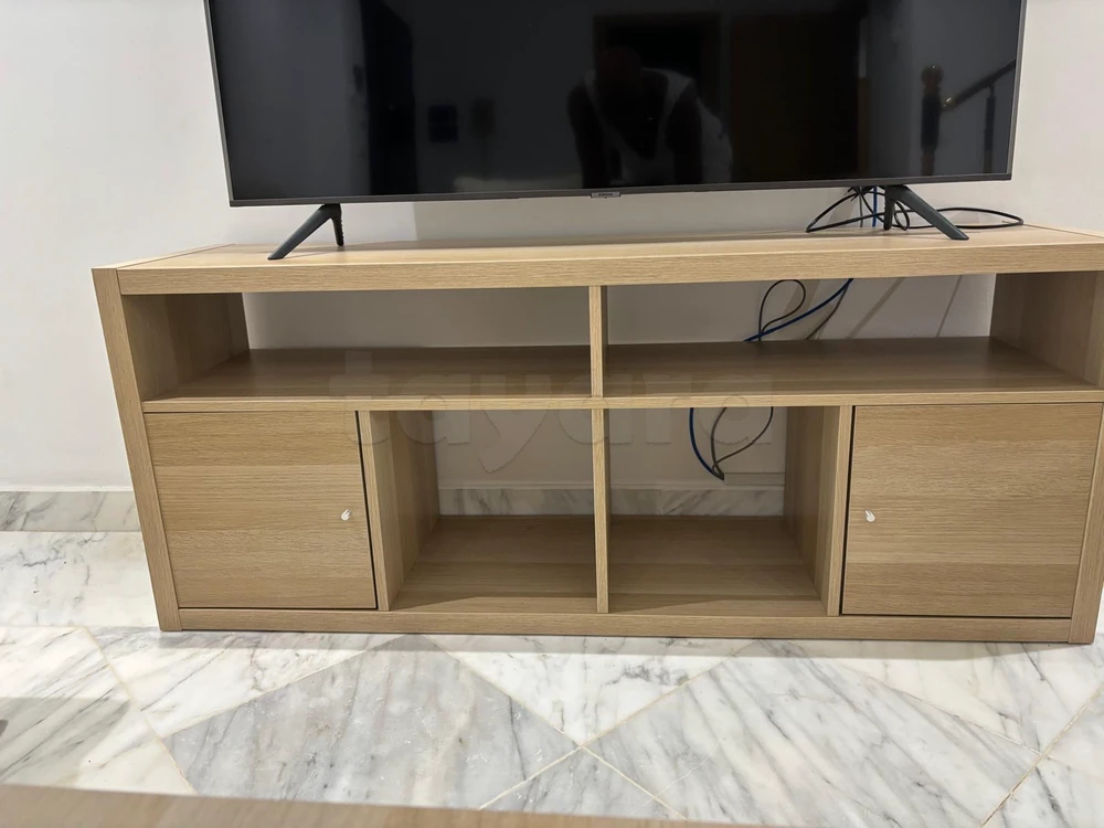 Meuble TV BESTÅ IKEA Chêne Clair - Comme Neuf - 2 Portes