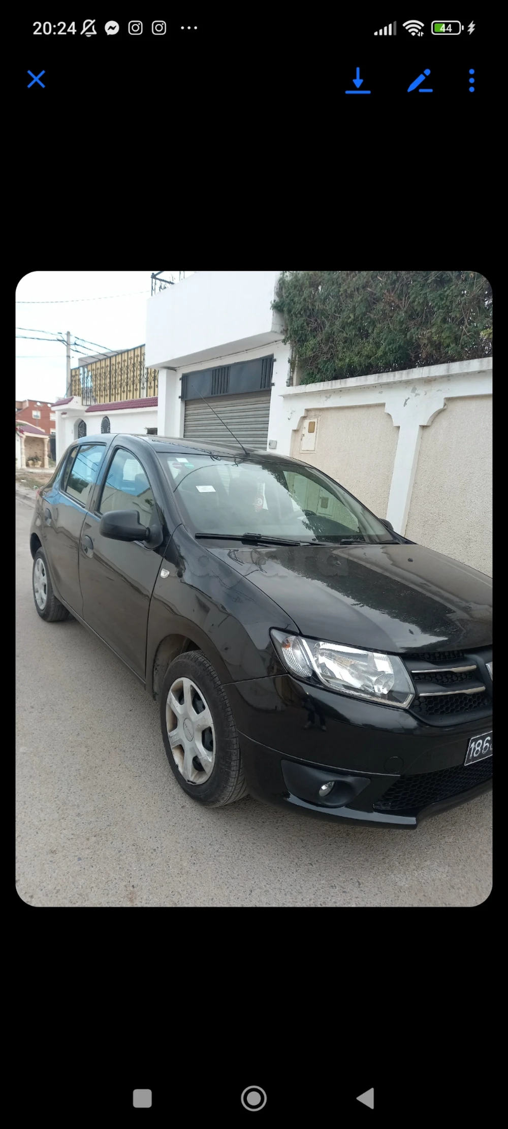 Carte voiture Dacia Sandero