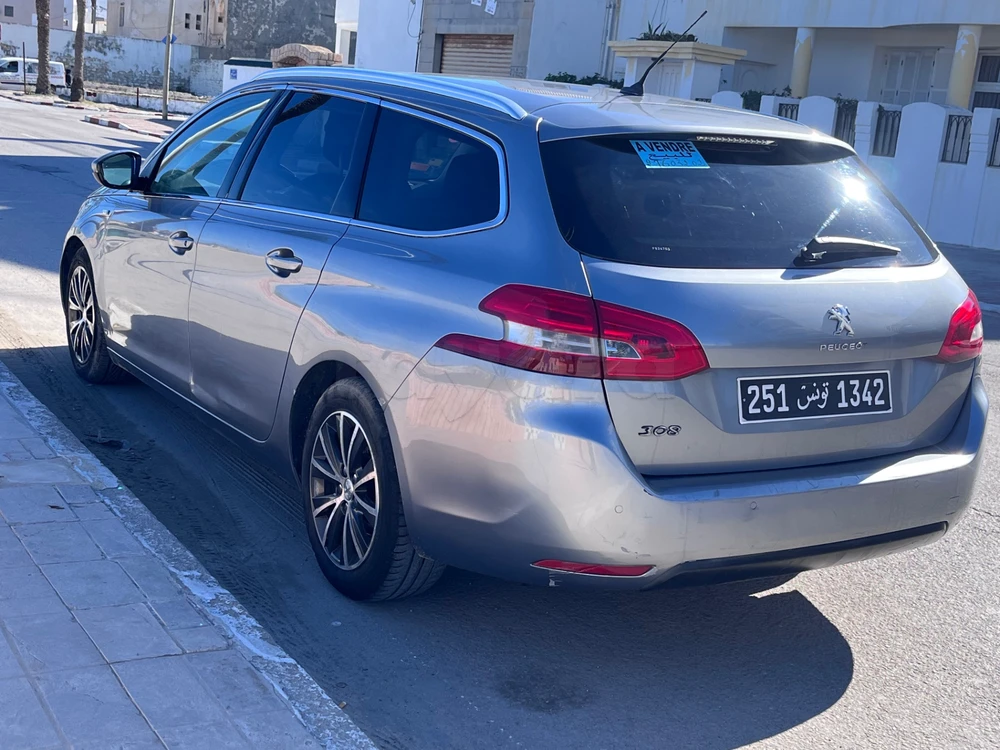 Carte voiture Peugeot 308