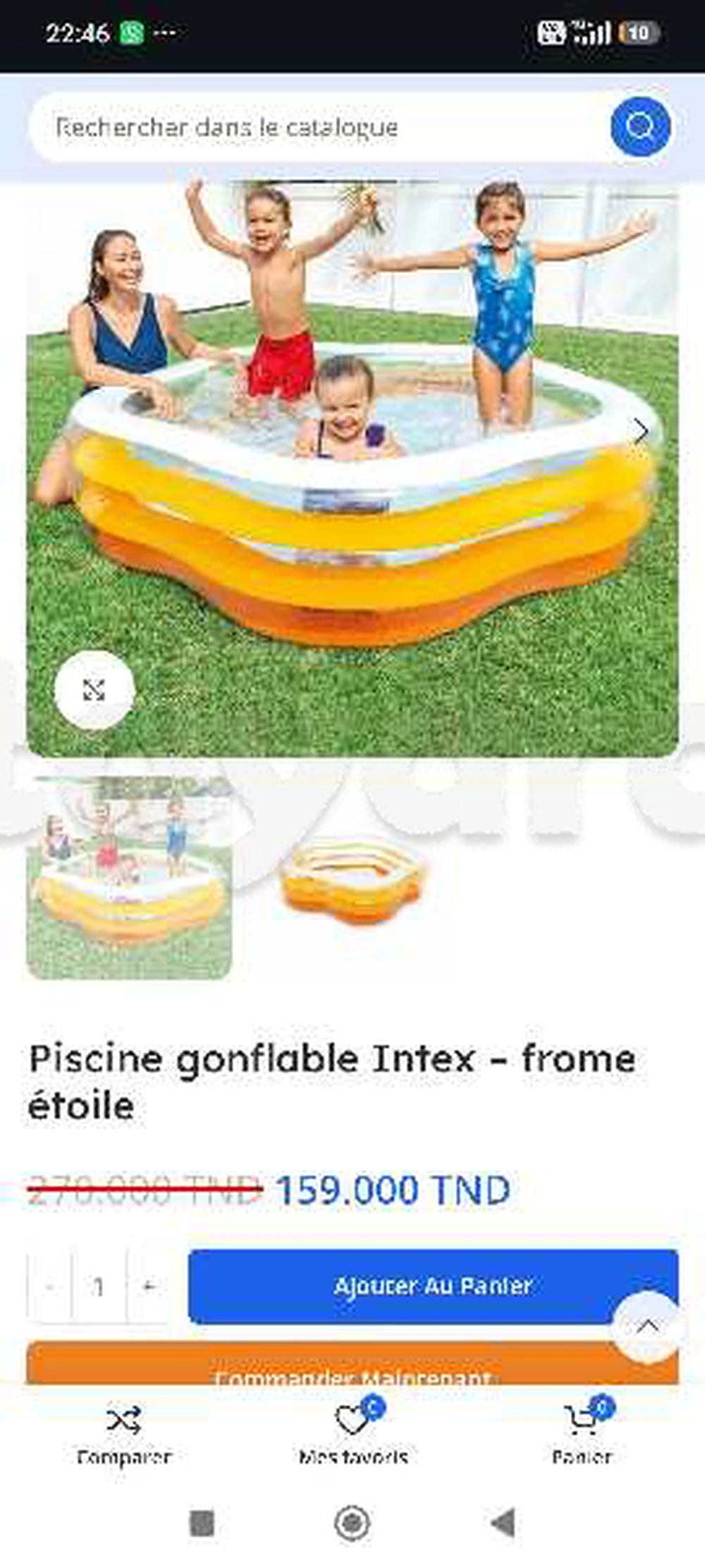 piscine gonflable Intex en promotion 130dt
