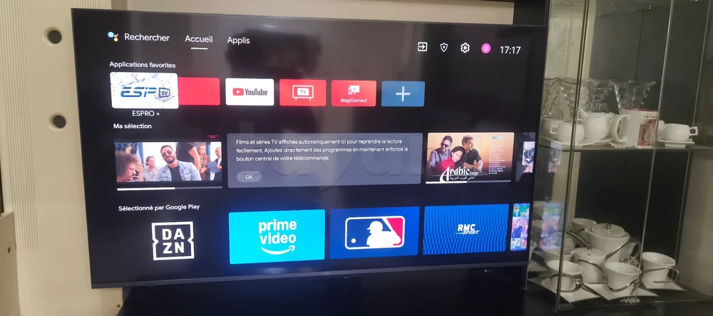 Téléviseur TCL C715 50" QLED UHD 4K / Smart TV / ANDROID / Noir