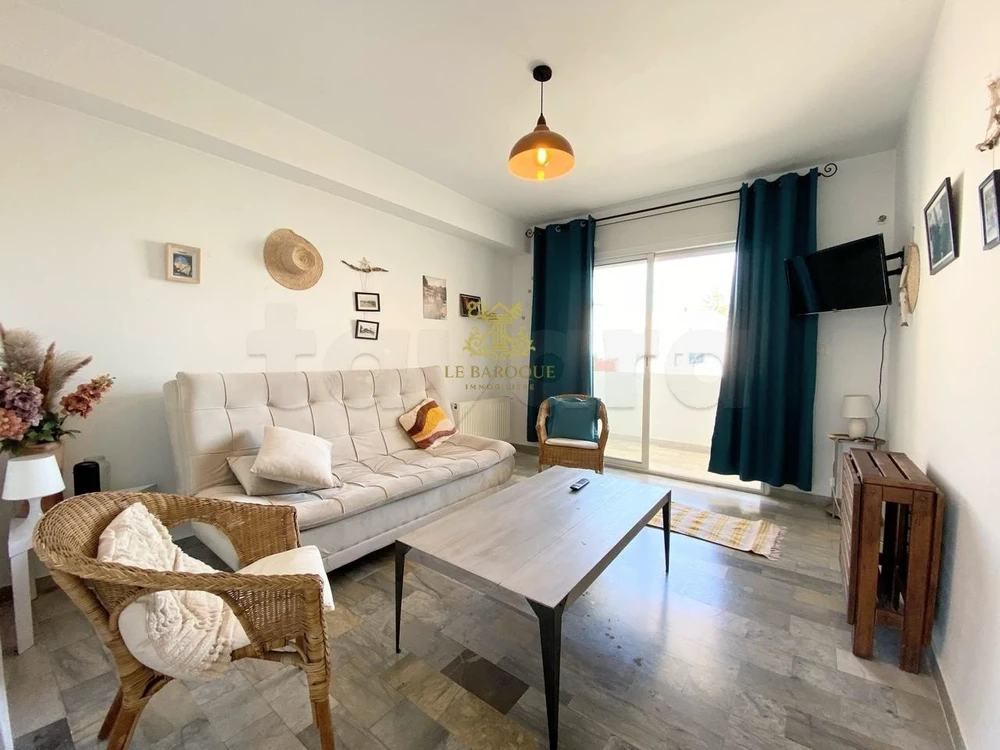 🌊✨ Location Saisonnière – Luxueux Appartement S+1 à Khairidine Plage ✨🌊