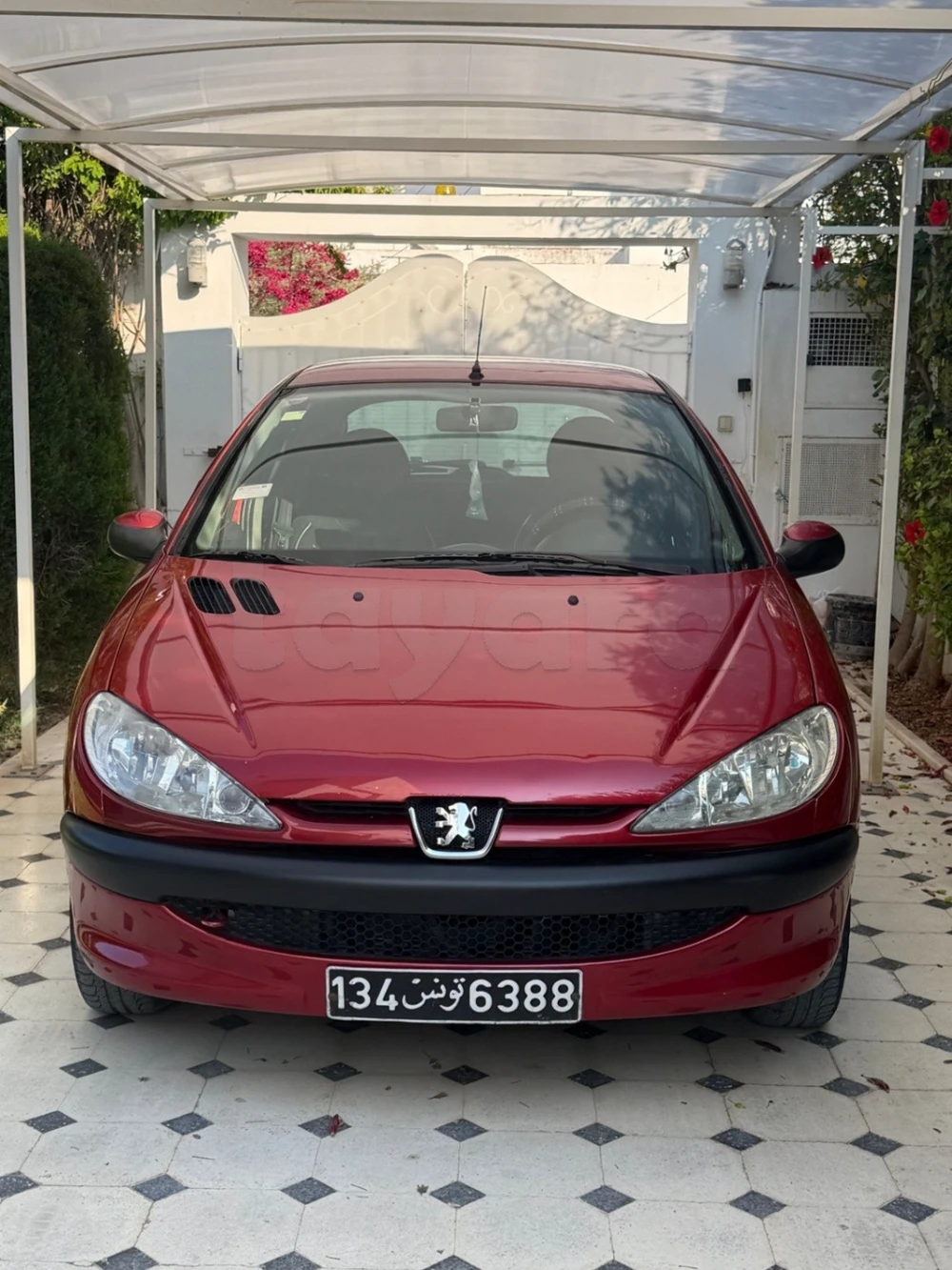 Carte voiture Peugeot 206
