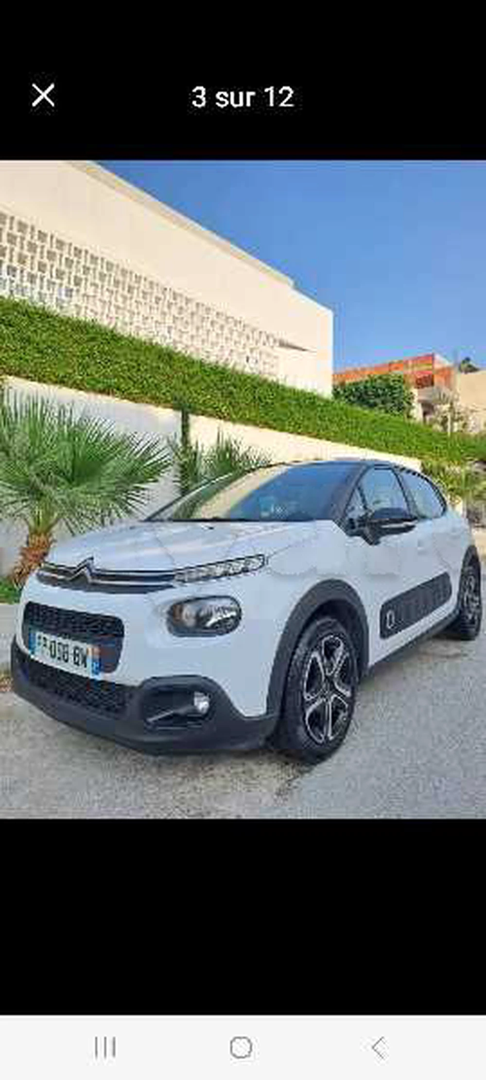 Carte voiture Citroen C3