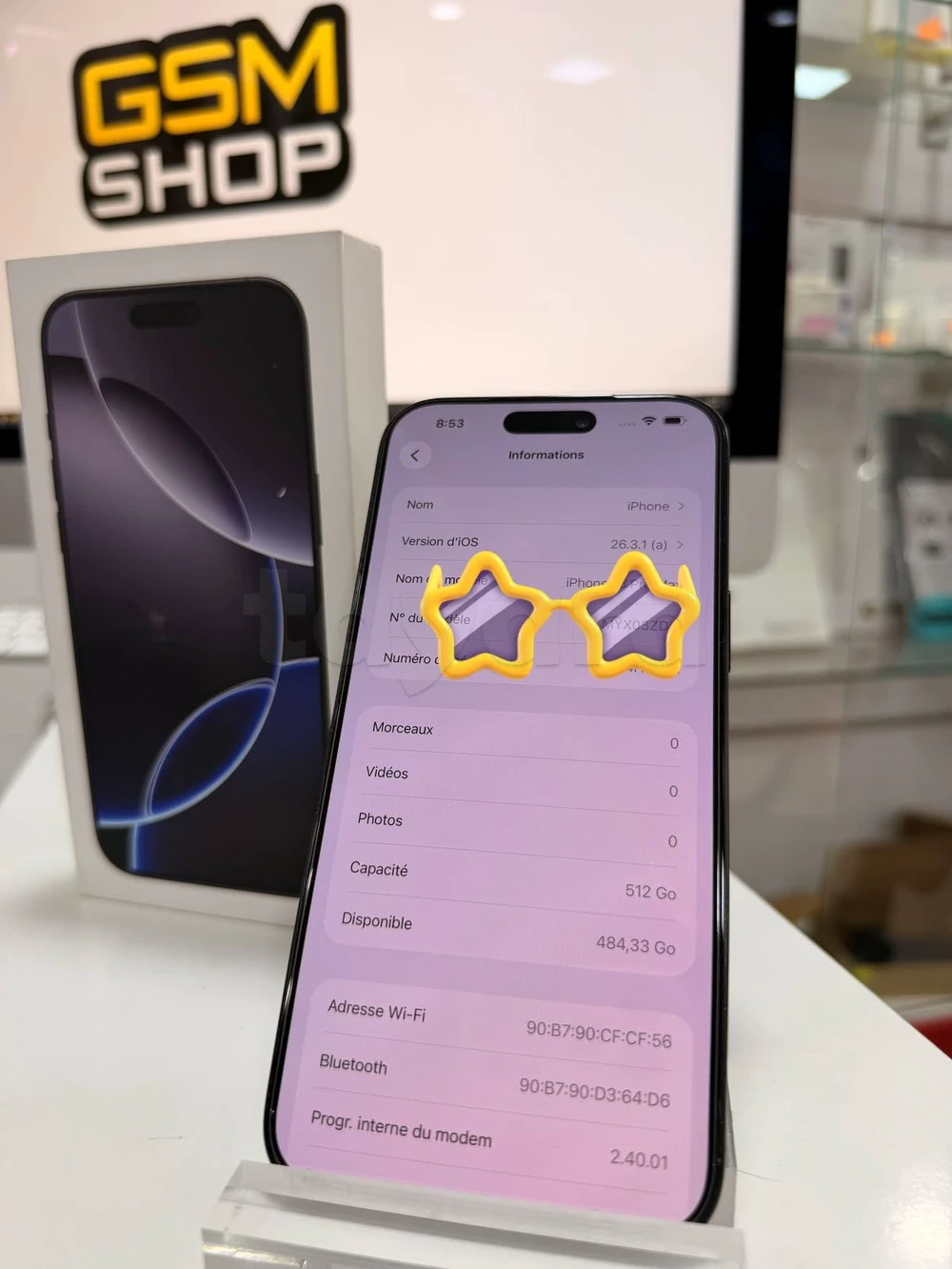 iPhone 16 pro Max 512G Avec Packet