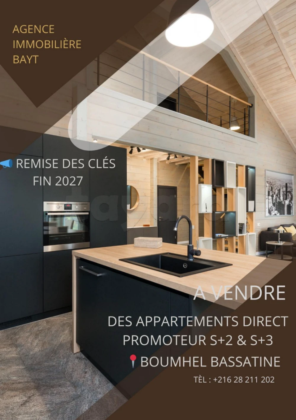 Appartements Neufs S+2 & S+3 – DIRECT PROMOTEUR