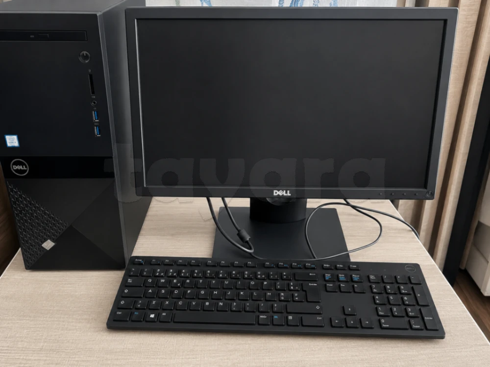 Lot de 2 PC Dell complets – Ordinateurs de bureau + écrans + claviers + souris