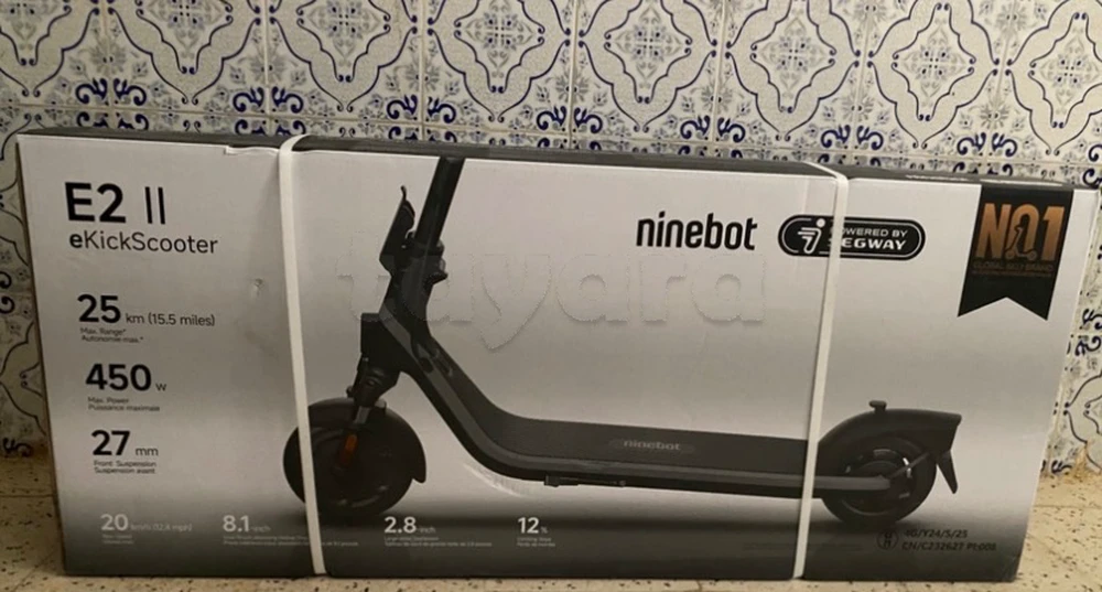 Trottinette électrique Ninebot E2 II – Neuve, jamais utilisée 🇫🇷