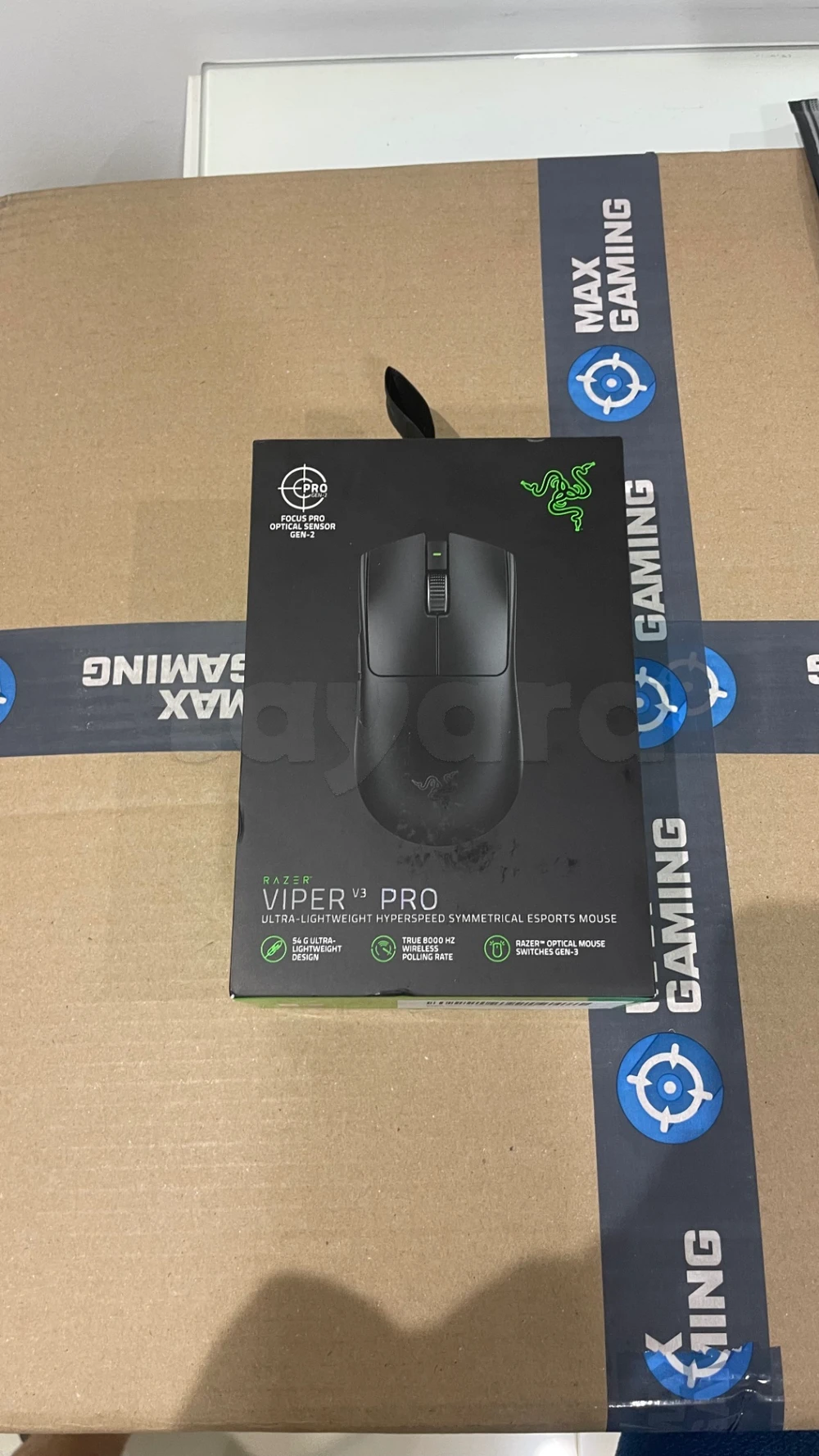 Souris sans fil razer viper v3 pro 8000hz polling rate