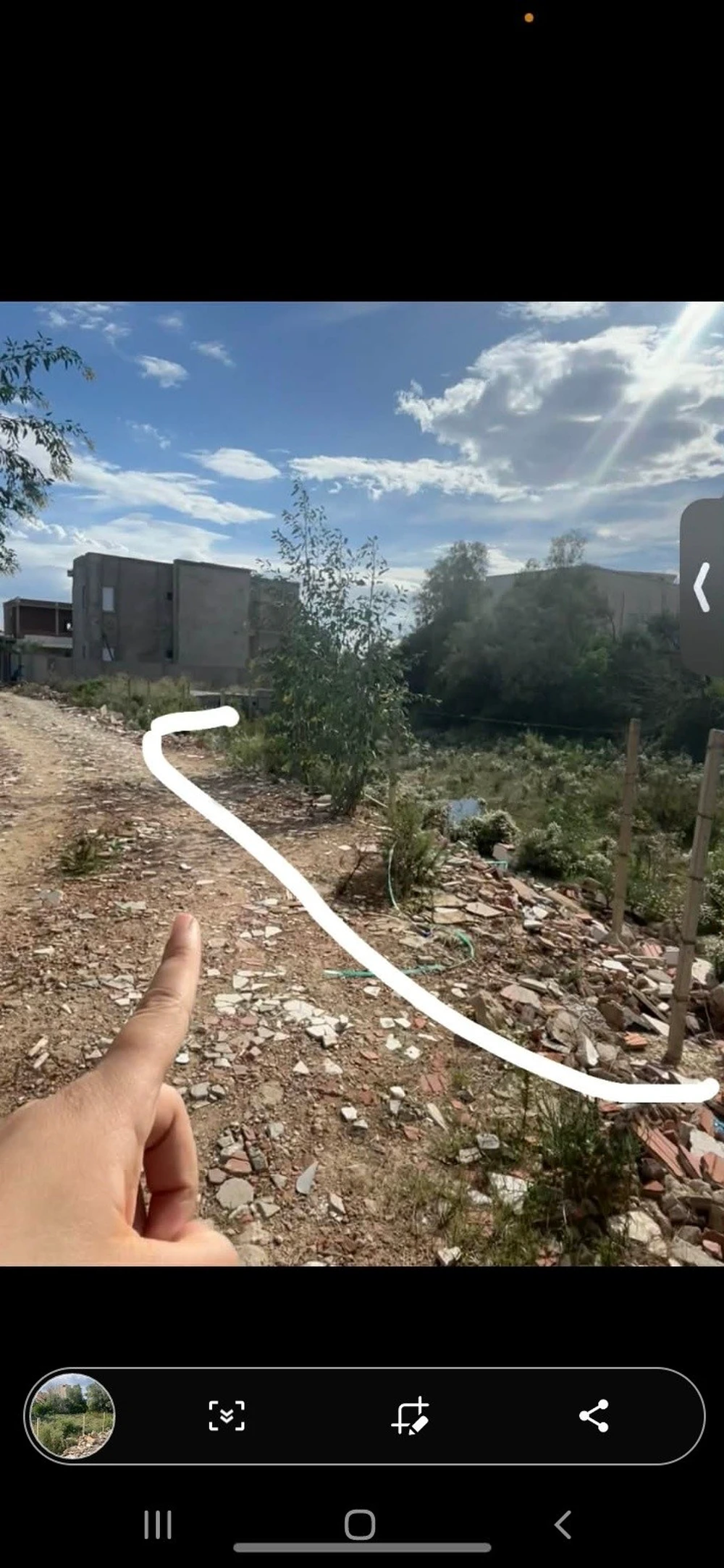 Terrain de 355m à soukra sidi frej