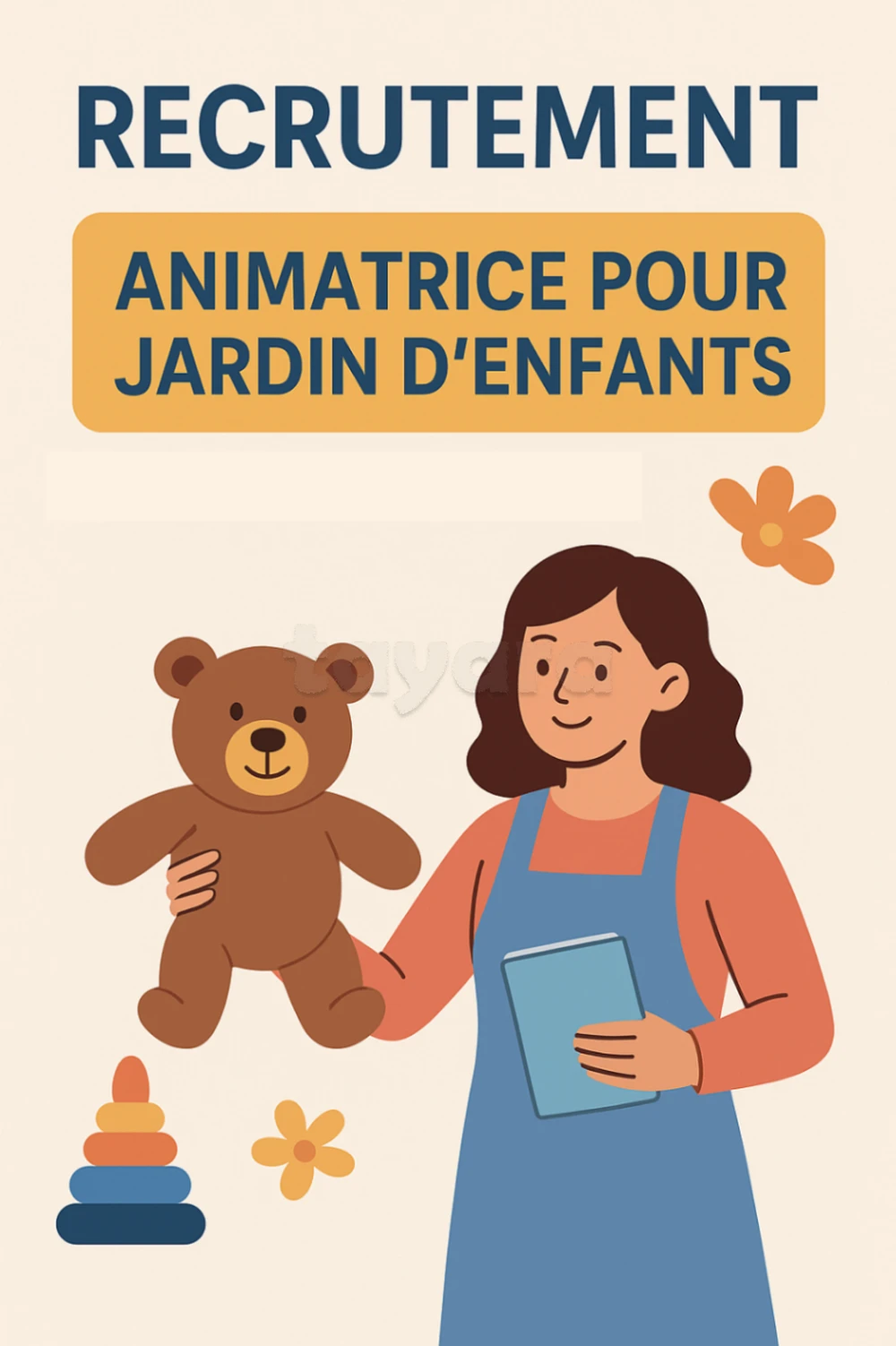 Animatrice - Jardin d'enfants - classe préparatoire